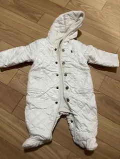 Ralph Lauren フード付きロンパース 3M ホワイト ジャンプスーツ