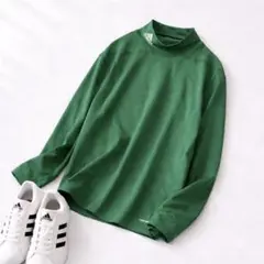 アディダス［2XL］美品◎上品スポーティ◎差し色◎薄手◎ハイネックアンダーウェア