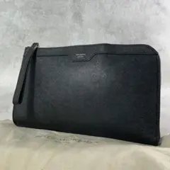 美品 ペッレモルビダ サフィアーノレザー クラッチバッグ ブラック