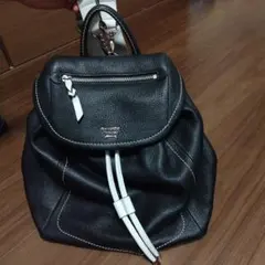 Samantha Thavasaレザー フラップ付きリュック黒