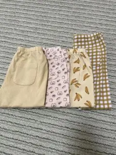 ユニクロレギンス7分丈３本、10分丈1本　まとめ売り　110センチ