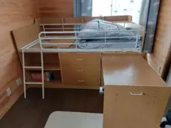 ニトリ ロフトベッド 解体済 パイプベッド ハイタイプ (HB02 WH) | ニトリネット【公式】 家具