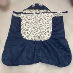 抱っこひも用カバー ネイビー ヒョウ柄