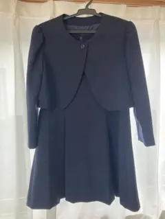 ネイビー ワンピース　ジャケットセット