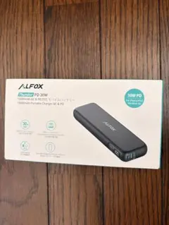 ALFOX モバイルバッテリー 15000mAh 30W PD対応のサムネイル