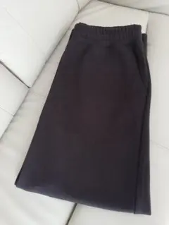 値下げ不可！ユニクロC スウェットワイドパンツ　ダークブラウン　L