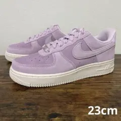 ナイキ　エアフォース 1 '07　23cm　パステルパープル　スエード