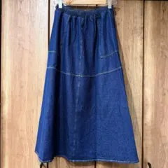 【美品】le colis ルコリ　デニムロングスカート