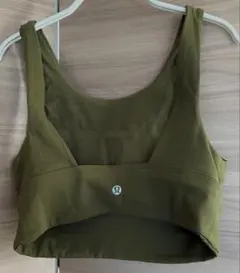 ◇ルルレモン◇lululemon ハイネックブラトップ　カーキ　6 スポーツブラ