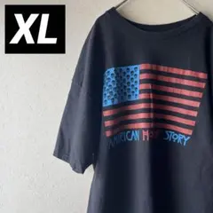 335＊海外古着 Tシャツ XL 黒 アメリカン