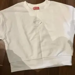 DIESEL ホワイト クルーネック スウェット