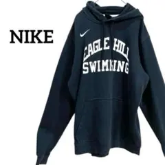 ナイキ　パーカー スウェット　トレーナー　黒 M SWIMMING 裏起毛