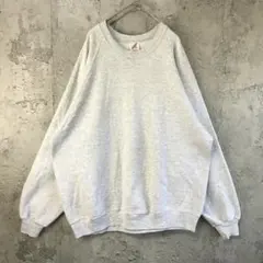di40古着　90s ジャージーズ　スウェット　希少XXLヘザーグレー　USA