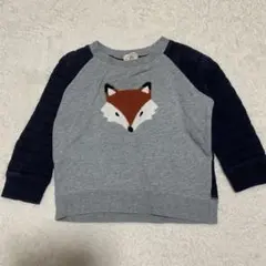 GREEN LABEL RELAXING キツネ刺繍トレーナー 95