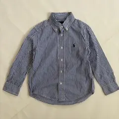 ポロラルフローレン ストライプ ボタンダウンシャツ 110cm