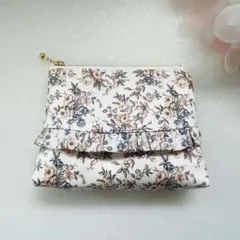 ポーチ ポケットティッシュケース付き リバティ ラブポージーズ ハンドメイド