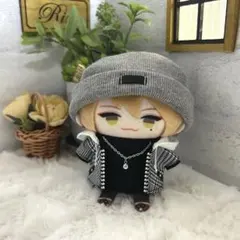 にじぱぺ　ぬい服　【ブルゾン】　モノクロ①