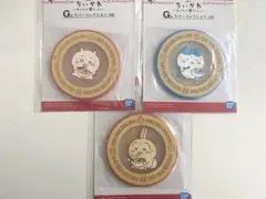 ちいかわ 一番くじ 〜みんなでラーメン〜 ラバーコースター3点セット