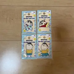 クレヨン　しんちゃん ぼーワッペン 4枚セット シール アイロン接着 未使用