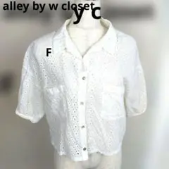 alley by w closet　レースブラウス　ホワイト 　半袖 ＜Ｆ＞22のサムネイル