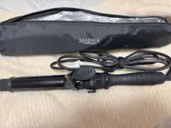 SALONIA カールアイロン 32mm ブラック 収納ケース付