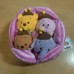 ツムツムぬいぐるみ　フラワーハウスセット　プーさん