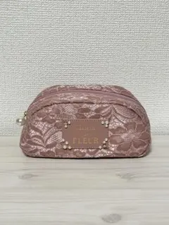 Maison de FLEUR レースポーチ ピンク
