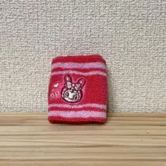 メゾピアノ　ベリエちゃん　リストバンド 濃ピンク ボーダー　美品のサムネイル