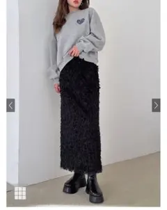 GRL✳︎グレイルフェザーナロースカート