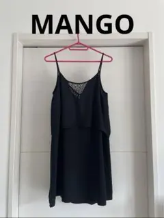 MANGO キャミソール 黒ワンピのサムネイル