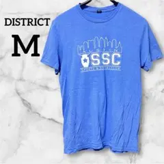 匿名配送‼️DISTRICT【M】 Tシャツ 半袖 カットソー ブルー スポーツ