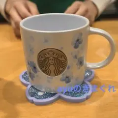 スタバ　SAKURA2026マグメダルエアリーブルー355ml コースター