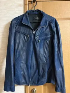 junred ラムレザー シングルライダースジャケット - メルカリ