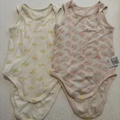 ユニクロベビー　ロンパース　肌着4枚セット