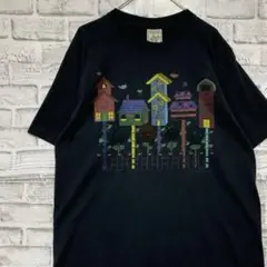 USA製90sヴィンテージTシャツ！シングルステッチ　ブラック半袖古着L716