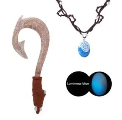マウイの釣り針/ モアナの蓄光ネックレス(セット)