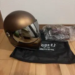 RIDEZライズ X マットブラウン ミラーシールド付き　オフロード　ビンテージのサムネイル