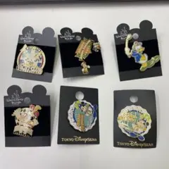Disney ピンバッジ 6点セットのサムネイル