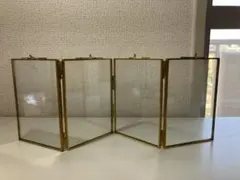 ガラス製4面フォトフレーム