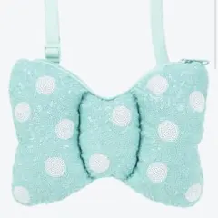 新品未使用ディズニーリゾート　ミニーマウス リボン型　ポシェットショルダーバッグ