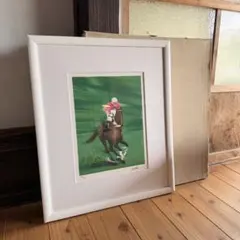 版画　ポロ／ビクトール・スパン　リトグラフ　絵画 アート インテリア 馬 乗馬 版画 ポロ／ビクトール・スパン リトグラフ 絵画 アート インテリア 馬