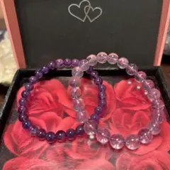 天然石ブレスレット　まとめ売り　ラベンダーアメジスト　　アメジスト