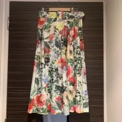 ZARA 花柄フレアスカート ロングスカートのサムネイル
