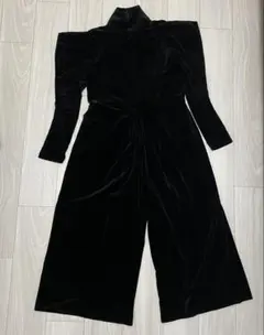 MEDE19F×SCREEN KAORI　ベロアカットソーオールインワン　黒