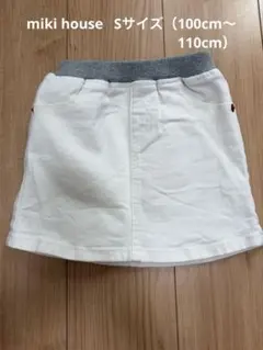 MIKI HOUSE スカート ホワイト S 100-110
