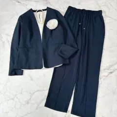 パンツセットアップ♡　グリーンレーベルリラクシング　ロペピクニック　卒入式　L