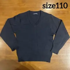 NAVY MATE Vネック セーター 110cm 紺　冠婚葬祭
