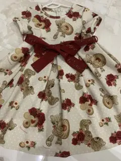 モナリザ♡くまワンピース♡赤♡100センチ♡のサムネイル