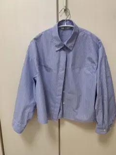 UNIQLO Cコットンコクーンシャツ/ストライプ