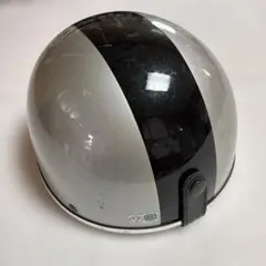 ジェットヘルメット シルバー×ブラック